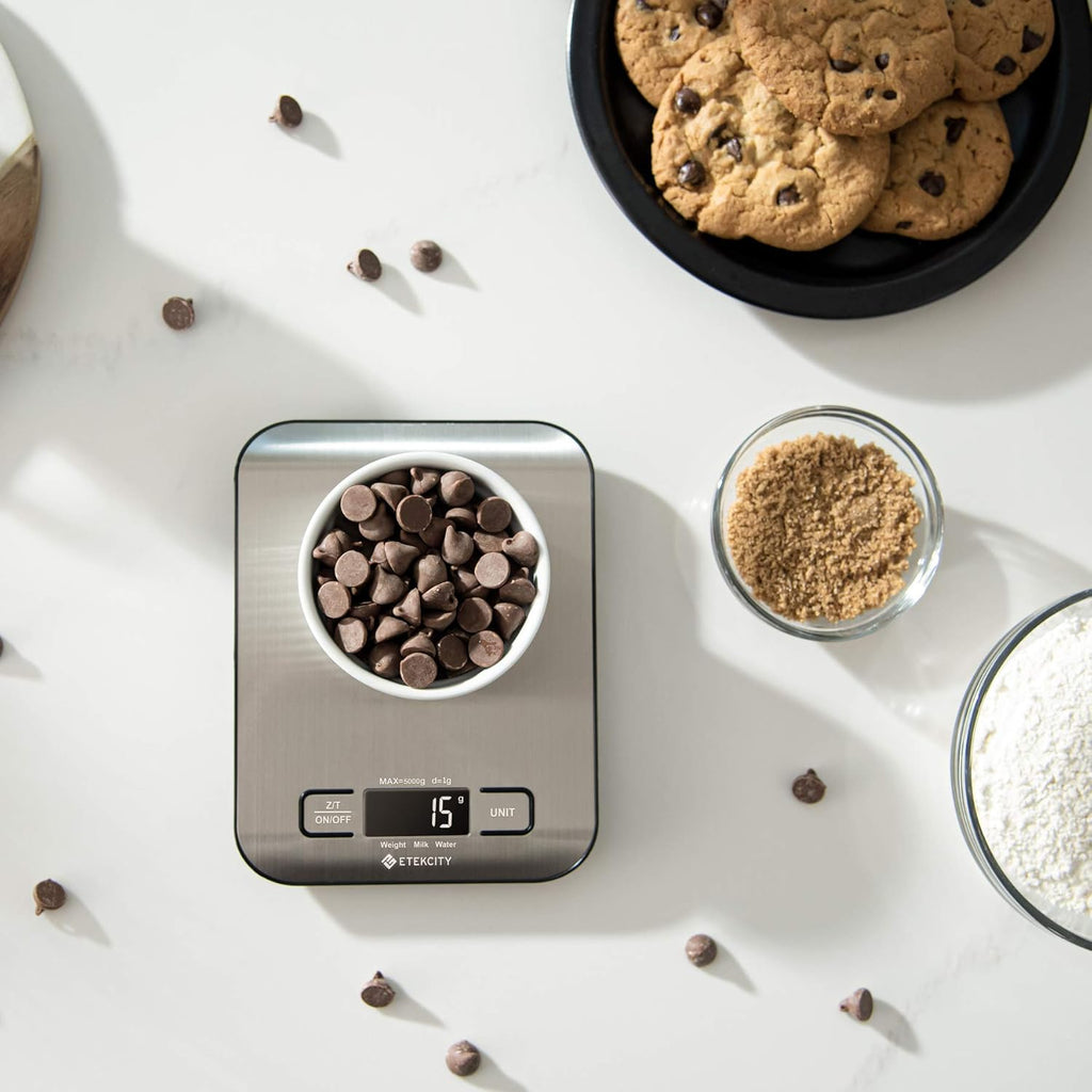 Digital Kitchen Scale – Stainless Steel Food Scale for Baking & Meal Prep