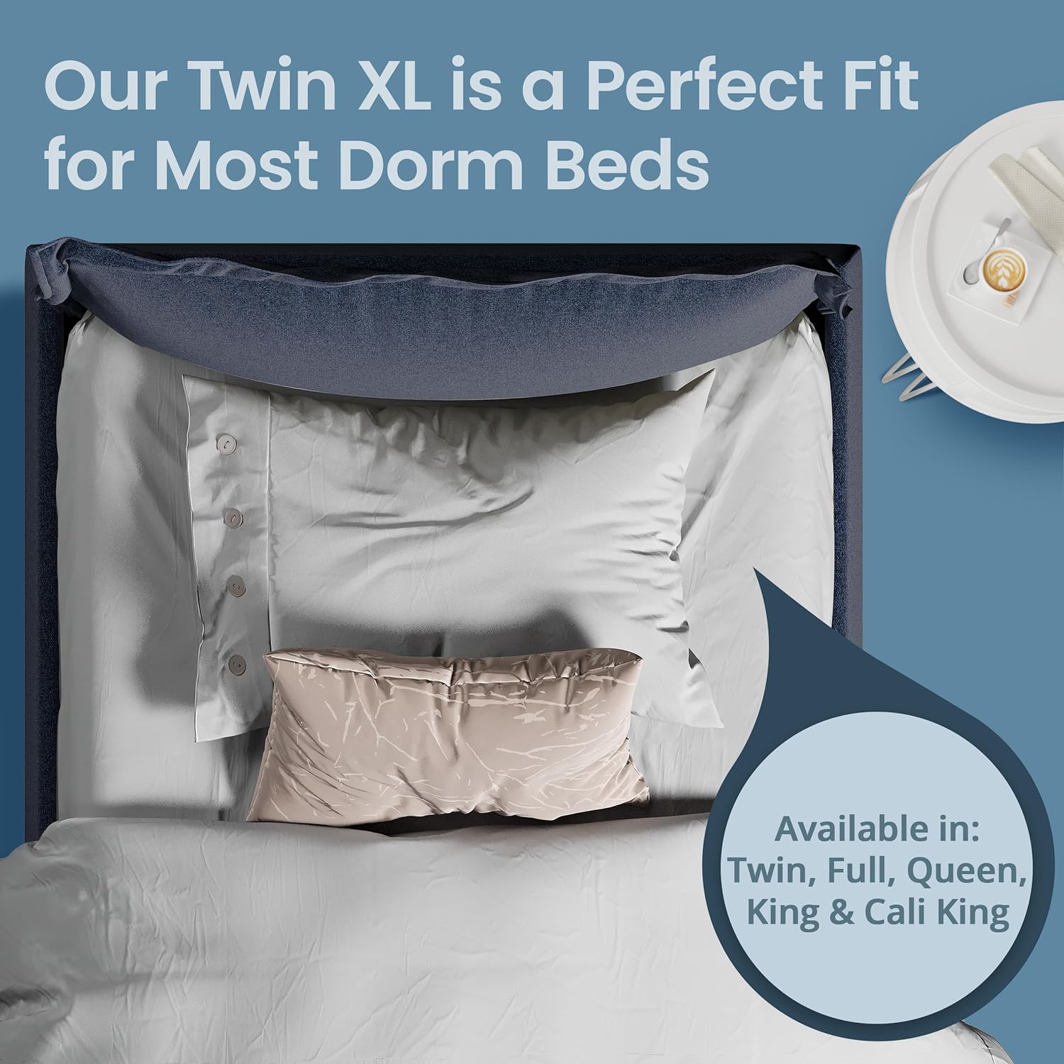 Premium Waterproof Full Mattress Protector – Ultra-Soft Breathable Cotton Blend Cover with Deep Stretch Pockets | Novambience