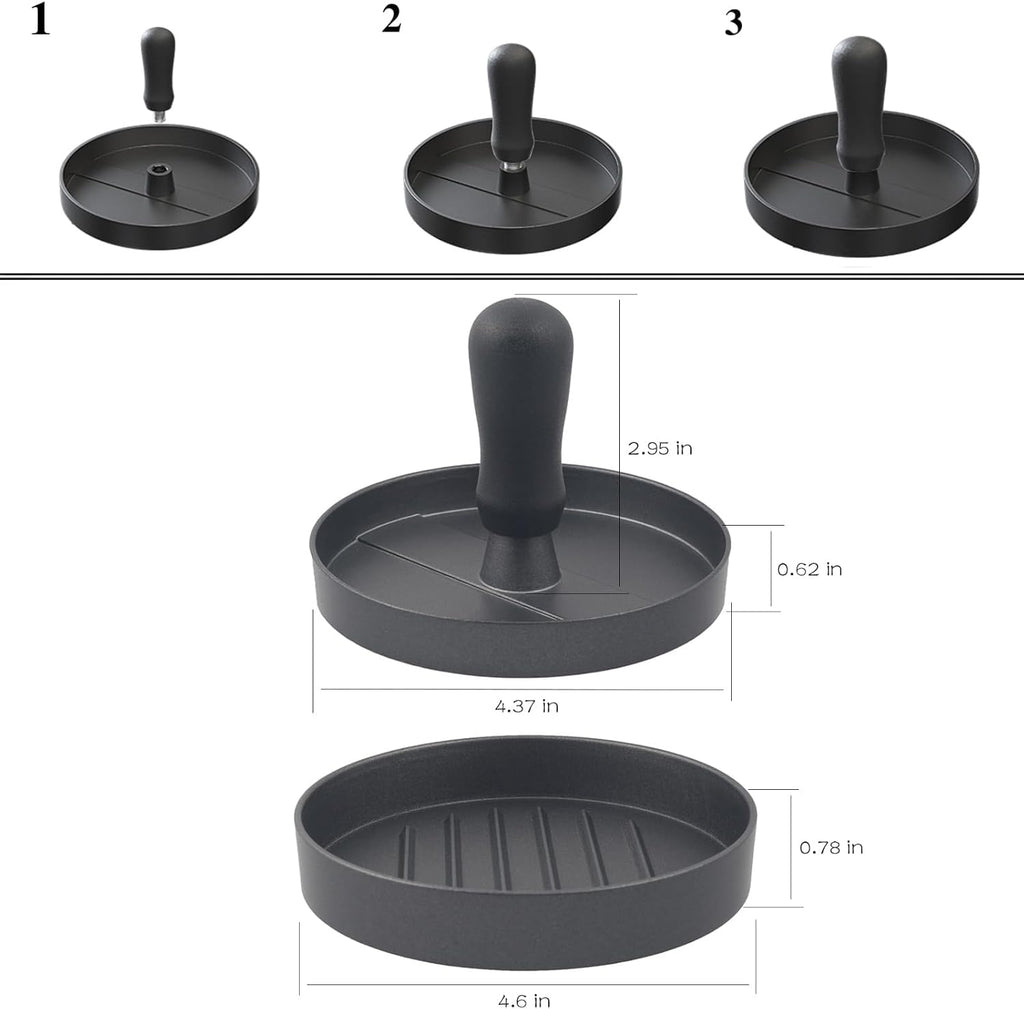 Premium Burger Patty Maker – Heavy-Duty Aluminum Press | Novambience