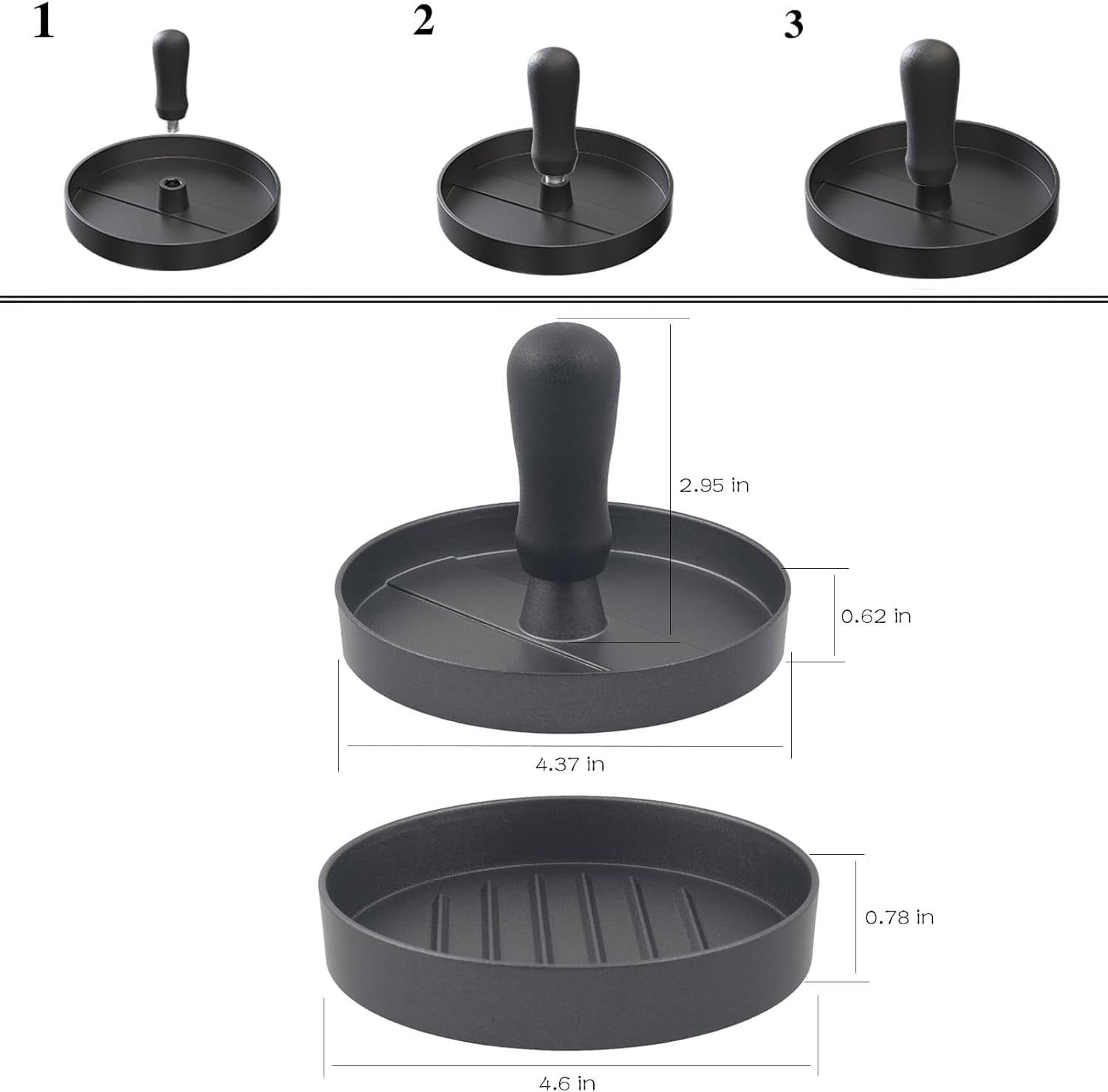Premium Burger Patty Maker – Heavy-Duty Aluminum Press | Novambience