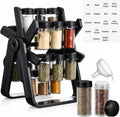 Ferris Wheel Rotating Spice Rack – Modern 18-Jar Revolving Seasoning Organizer Set